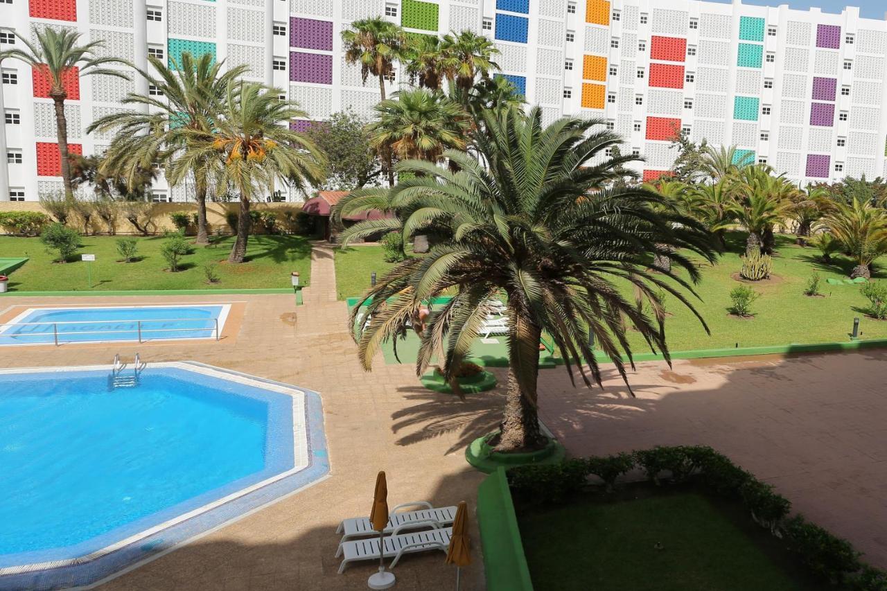 Apartment Agaete Parque: Vista Piscina Playa del Ingles (Gran Canaria)